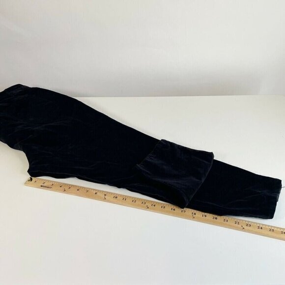 Modcloth Ankle Skinny Pants Womens Plus Size 22 Black Velvet High Rise Pockets - Picture 9 of 9